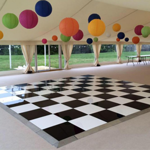 Acrylic Dance Floor 14ft x 14ft - Checkerboard